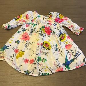 Floral dress size 0-3 months.